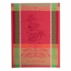 Garnier-Thiebaut - Tea Towel Grenade Rose 56x77cm