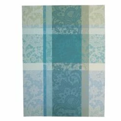 Garnier-Thiebaut - Tea Towel Mille Dentelles Turqoise 56x77