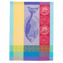 Garnier-Thiebaut - Tea Towel Plancha Turquoise