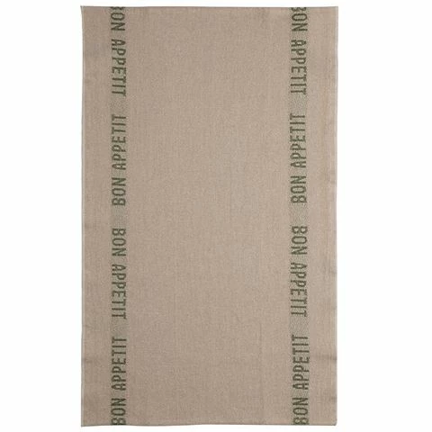 Charvet Editions - Tea Towel Bon Appetit Green 77cm