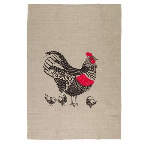 Eastbourne Art - Tea Towel Mrs Chicken