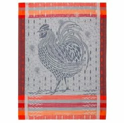Garnier-Thiebaut - Tea Towel Cocorico Design Orange