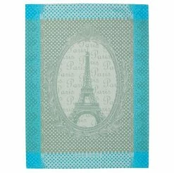 Garnier-Thiebaut - Tea Towel Eiffel Vintage Celadon