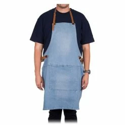 Dutchdeluxes - Amazing BBQ Style Denim Apron Washed Indigo