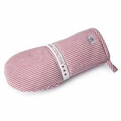 Lexington - Oxford Striped Oven Mitt Red