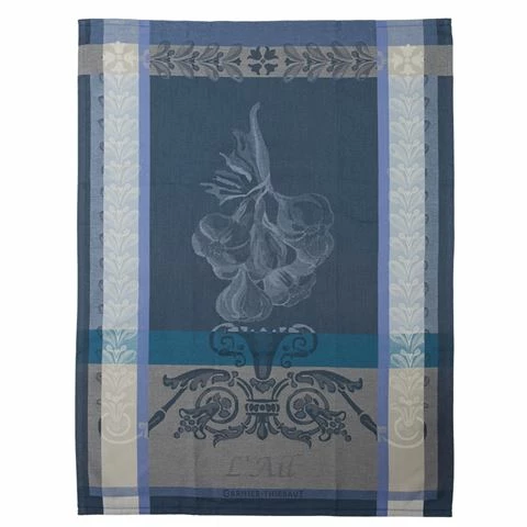 Garnier-Thiebaut - Tea Towel Ail Ardoise 56x77cm