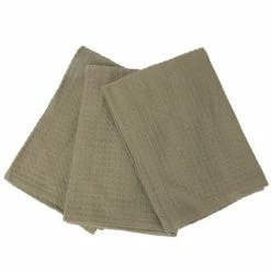 Rans - London Waffle Tea Towel Latte Set 3pce