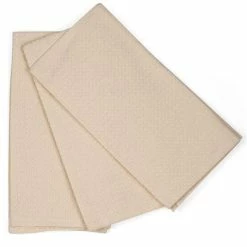 Rans - London Waffle Tea Towel Natural Set 3pce