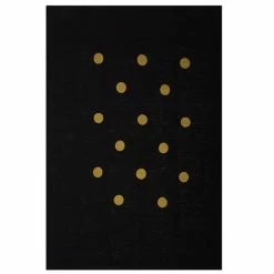 Eastbourne Art - Tea Towel Spot Black/Gold