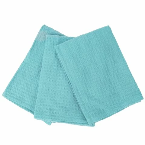 Rans - London Waffle Tea Towel Island Paradise Blue Set 3pce