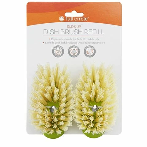 Full Circle - Suds Up Dish Brush Refill Green 2pce