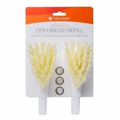 Full Circle - Laid Back 2.0 Dish Brush Refill White 2pce