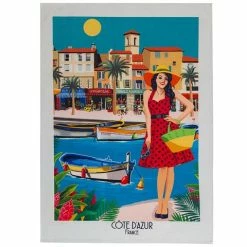 L'Ensoleillade - Tea Towel Pin Up Cote D'Azur