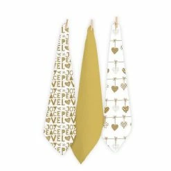 Rans - Christmas Joy Tea Towel Gold Set 3pce