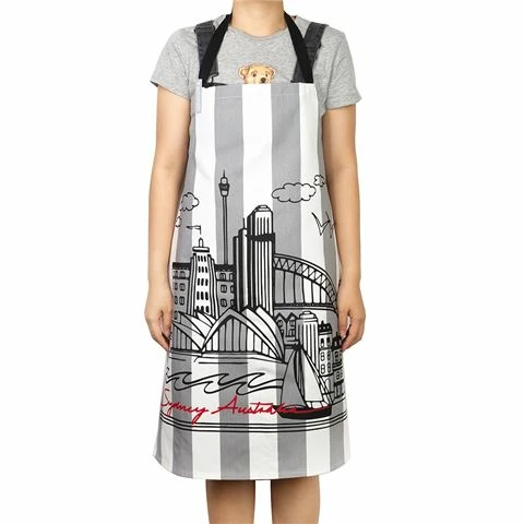Eastbourne Art - Apron Sydney Grey Stripe