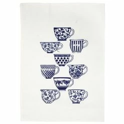 Eastbourne Art - Tea Towel Blue China