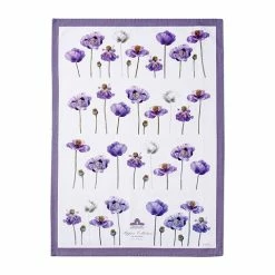 Ashdene - Purple Poppies Collection Tea Towel