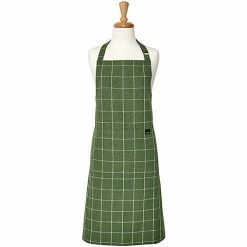 Ladelle - Eco Check Apron Green 89x70cm