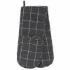 Ladelle - Eco Check Double Oven Mitt Charcoal
