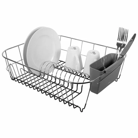 Avanti - Slimline Dish Rack Large Silver/Grey