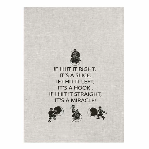 Eastbourne Art - Tea Towel Golf Verse