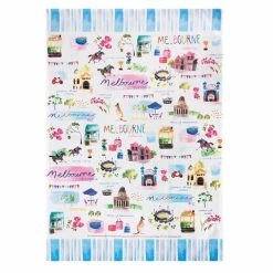 Ashdene - Australia Down Under Melbourne Tea Towel