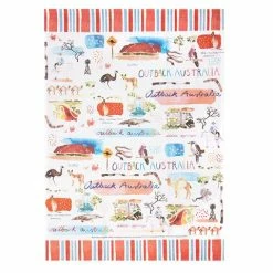Ashdene - Australia Down Under Outback Tea Towel
