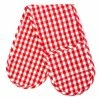 Rans - Gingham Double Oven Mitt Red & White