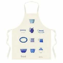 Rodriquez - Red Tractor Designs Blue Crockery Apron