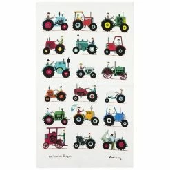 Rodriquez - Red Tractor Designs Tractor Show Tea Towel