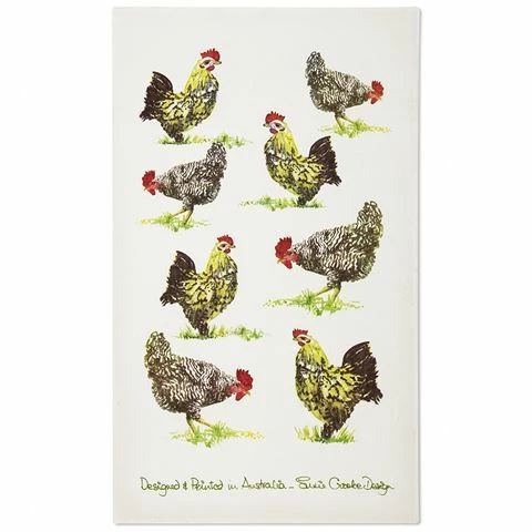 Susie Crooke - Chooks Tea Towel